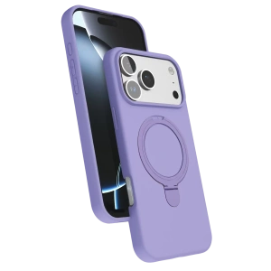 Apple iPhone 17 Pro Max Regal Magsafe Standlı Kapak - Lila