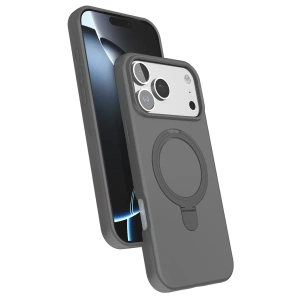 Apple iPhone 17 Pro Max Regal Magsafe Standlı Kapak - Titan Gri