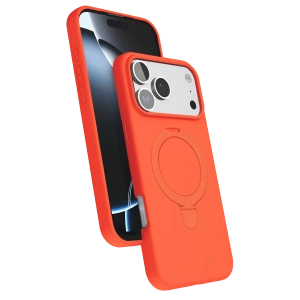 Apple iPhone 17 Pro Max Regal Magsafe Standlı Kapak - Turuncu