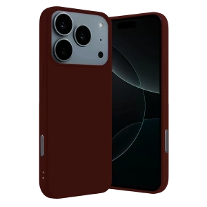 Apple iPhone 17 Pro Nano içi Kadife Silikon - Bordo
