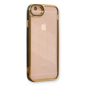 Apple iPhone 6 Kılıf Liva Lens Silikon - Siyah