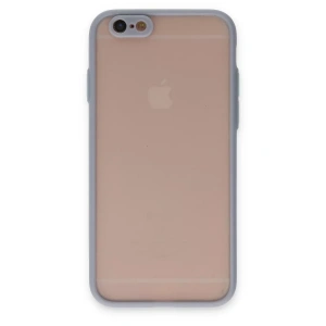 Apple iPhone 6 Kılıf Montreal Silikon Kapak - Gri