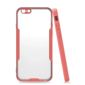 Apple iPhone 6 Kılıf Platin Silikon - Pembe