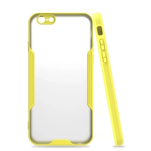 Apple iPhone 6 Kılıf Platin Silikon - Sarı