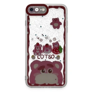 Apple iPhone 7 Kılıf Sweet Desenli Silikon Kapak - Pembe