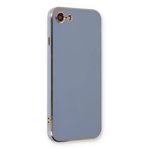Apple iPhone 7 Kılıf Volet Silikon - Mavi