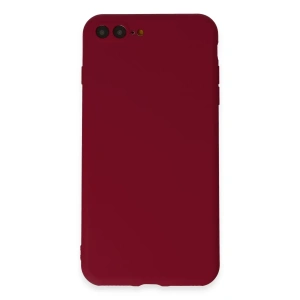 Apple iPhone 7 Plus Kılıf First Silikon - Bordo