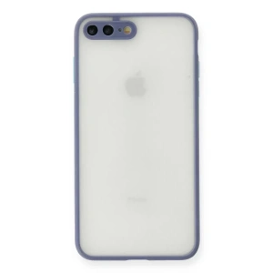 Apple iPhone 7 Plus Kılıf Montreal Silikon Kapak - Gri