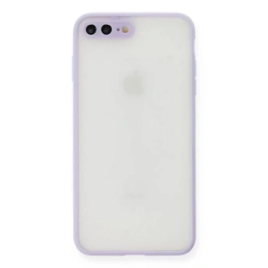Apple iPhone 7 Plus Kılıf Montreal Silikon Kapak - Mor