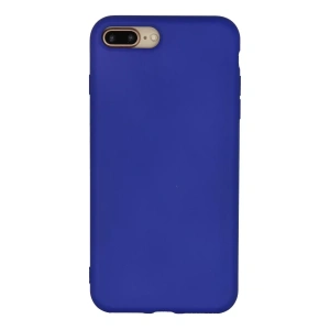 Apple iPhone 7 Plus Kılıf Nano içi Kadife Silikon - Lacivert