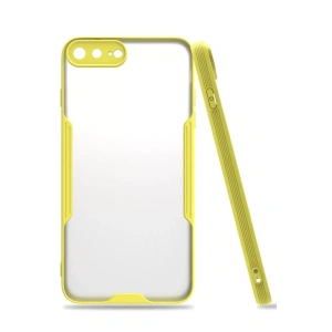 Apple iPhone 7 Plus Kılıf Platin Silikon - Sarı