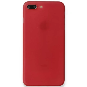 Apple iPhone 8 Plus Kılıf PP Ultra İnce Kapak - Kırmızı
