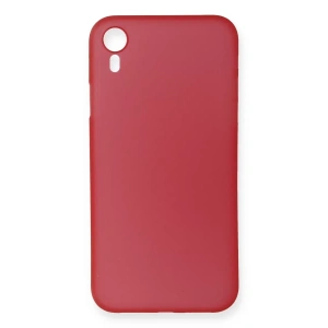 Apple iPhone XR Kılıf PP Ultra İnce Kapak - Kırmızı