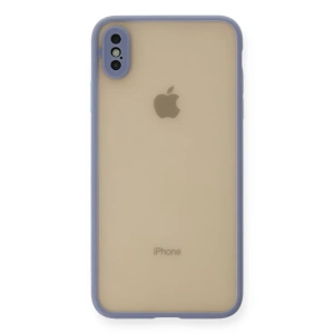 Apple iPhone XS Max Kılıf Montreal Silikon Kapak - Gri
