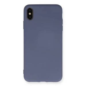 Apple iPhone XS Max Kılıf Nano içi Kadife Silikon - Gri