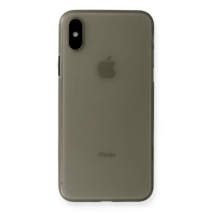 Apple iPhone XS Max Kılıf PP Ultra İnce Kapak - Gri