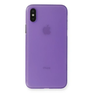 Apple iPhone XS Max Kılıf PP Ultra İnce Kapak - Mor