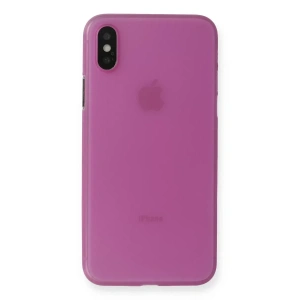 Apple iPhone XS Max Kılıf PP Ultra İnce Kapak - Pembe