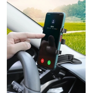 Araba Gösterge Üstüne Takılan 360 Oynar Başlıklı Telefon Tutucu