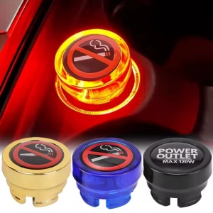 Araç Çakmaklık Yuvası Soketi Kapağı Sigara İçilmez Logolu 2.6x1.8cm Kırmızı