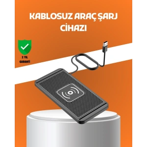 Araç İçi Kablosuz Şarj Pedi – Manyetik Güçlü Tutuş, Hızlı Şarj Özelliği