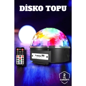 Bluetooth ve Uzaktan Kumandalı Çok Renkli Masaüstü Disko Topu