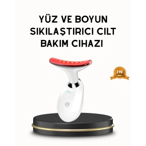 Boyun ve Gıdı Toparlayıcı EMS Cilt Sıkılaştırıcı 7000 Titreşim Isı Terapisi