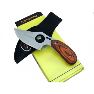 Browning 087 Yüzme Kamp Bıçak 16 cm - Ahşap Sap, Özel Kılıflı