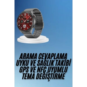 Çağrı Cevaplama Sesli Asistan Çoklu Dil Desteği 5.0 Bluetooth Akıllı Saat