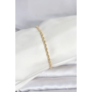 CM 14K Gold Renk Burgu Model Kadın Bileklik