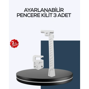 Çocuk Güvenliği İçin Cam Pencere Kilidi 3 Adet