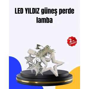 Dekoratif Yıldız Peri Led Perde 3x3 Metre Ortam Işığı