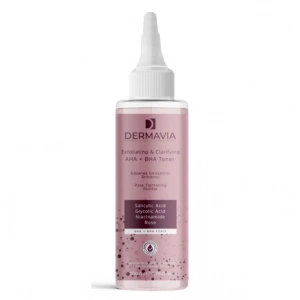 Dermavia AHA + BHA Tonik 200 ml - Gözenek Sıkılaştırıcı, Arındırıcı ve Cilt Yenileyici Tonik