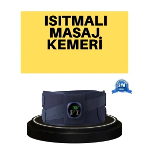 Dijital Ekranlı Isıtmalı Masaj Kemeri Bel Çevresi 100 cm Altı İçin Uygun