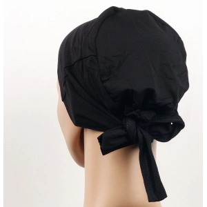 Dikişsiz Bağlamalı Tesettür Bone - Bağlamalı Bandana