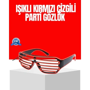 Dikkat Çeken Tasarımlı LED Işıklı Eğlence Gözlüğü