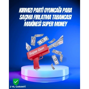 Dolar Boyutunda Kâğıt Atışı Yapan Pil ile Çalışan Oyuncak Tabanca