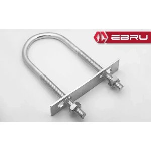 Ebru U Civata, Karşılık Demiri + Somunlu - M10x60 - 20 Set