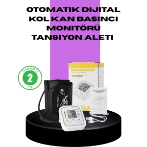 Elektronik Tansiyon Ölçer LCD Dijital Ekranlı