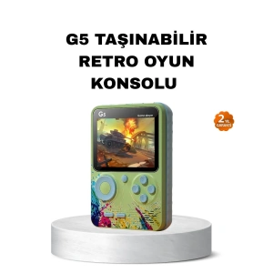 G5 Retro Oyun Konsolu 500 Klasik Oyunlu 3 İnç HD Ekran ve TV Bağlantılı