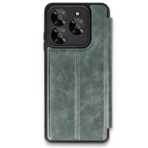 General Mobile Era 30 Kılıf Flip Cover - Koyu Yeşil