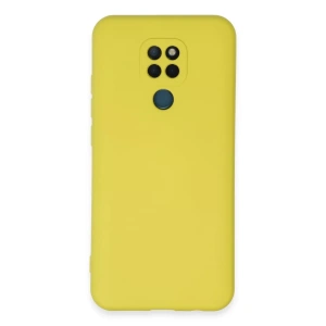General Mobile GM 20 Kılıf Nano içi Kadife Silikon - Sarı