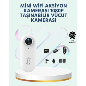 Geniş Açı Lensli WiFi Spor ve Vlog Kamerası