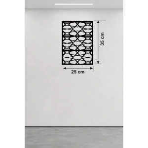 Geometrik Soyut Tasarım Ahşap Duvar Tablosu - 25x35 cm Lazer Kesim Modern Pano