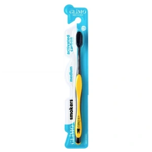 Glimo Smokers Beyazlatıcı Diş Fırçası Medium Sarı