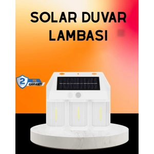 Güneş Enerjili 3 Modlu Duvar Apliği – Bahçe ve Garaj Aydınlatması