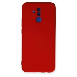 Huawei Mate 20 Lite Kılıf Nano içi Kadife Silikon - Kırmızı