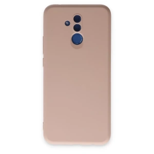 Huawei Mate 20 Lite Kılıf Nano içi Kadife Silikon - Pudra