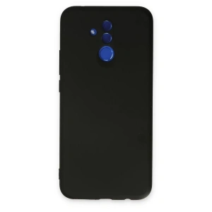 Huawei Mate 20 Lite Kılıf Nano içi Kadife Silikon - Siyah