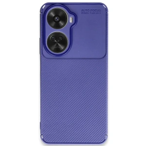 Huawei Nova 12 SE Kılıf Auto Focus Karbon Kapak - Lacivert